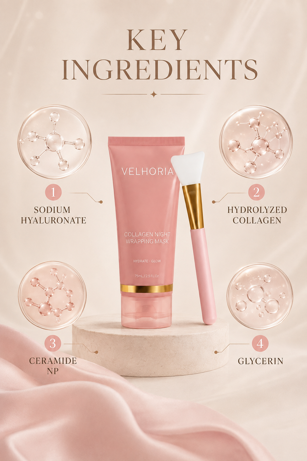 Collagen Night Wrapping Mask & Precision Brush Set