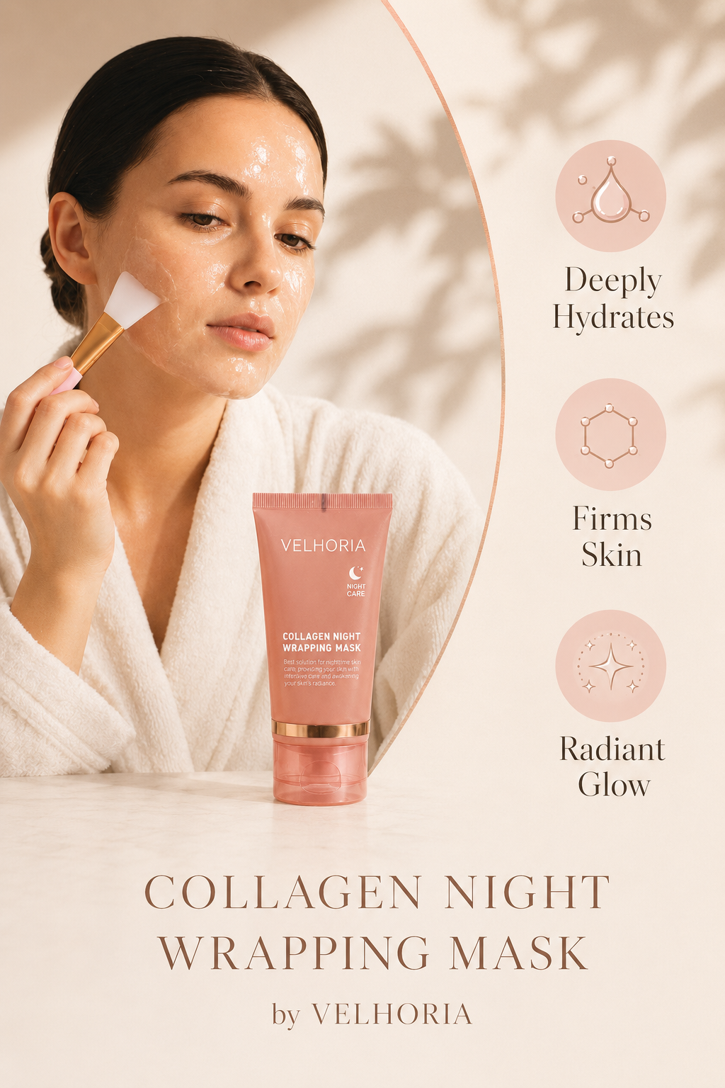 Collagen Night Wrapping Mask & Precision Brush Set