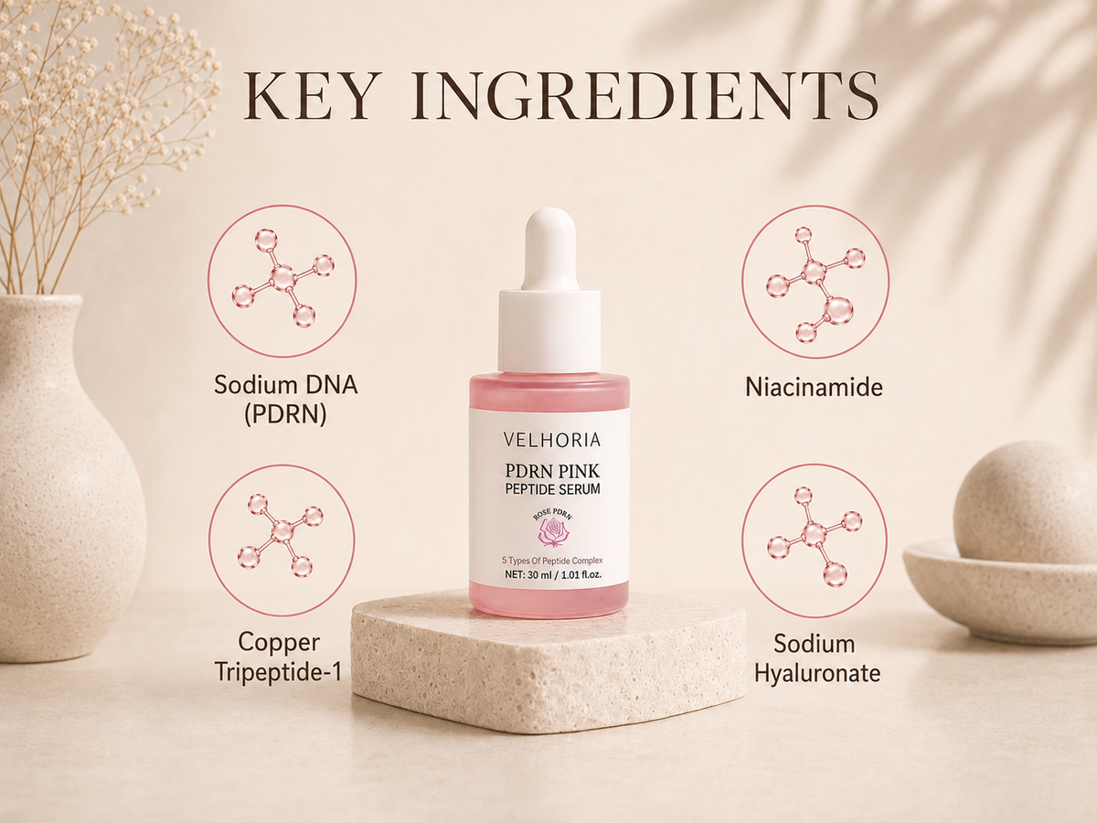 Velhoria PDRN Pink Peptide Serum - Skin Regeneration Serum